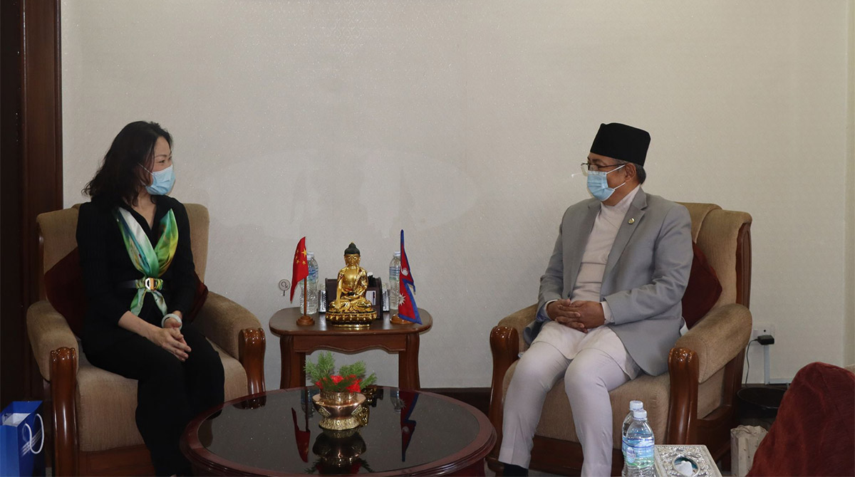 Nepal is committed to One-China policy: Minister Khand tells Chinese envoy